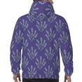 thumbnail image 7 of Sikiie Lavender Flowers Men's Hoodie, Essentials Hoodie, Sweatshirt, Pullover Hooded Sweatshirt for Men-X-Large, 7 of 7
