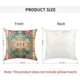 thumbnail image 4 of Throw Pillow Cover 18"x18" Boho, Vintage Persian Pillow Cover Ethnic Decorative Pillow Cases Home Outdoor Square Green Pink Pillowcase for Bed Sofa Couch, 4 of 6