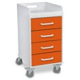 thumbnail image 4 of TrippNT 51082 Bright Idea Polyethylene Compact 4 Drawer Locking Cart - 14 x 27 x 19 in., 4 of 7