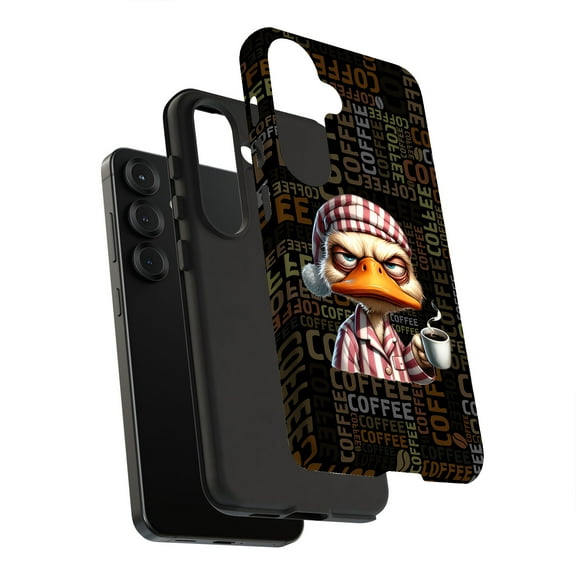 For Samsung Galaxy S20 FE, Dual-Layer, Coffee Duck Print, USA