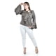 thumbnail image 4 of Blusa con volantes Roman Fashion /Tallas Extras, 1907 (Cafe) cafe 38, 4 of 5