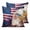 Red, Blue, White, Gold, variant on Pillow Covers 16x16 Set of 2, American Flag Throw Pillow Covers Decorative Couch Cushion Cover, Independence Day Star Striped Floral Rustic Microfiber Soft Square Pillowcases for Bedroom Sofa