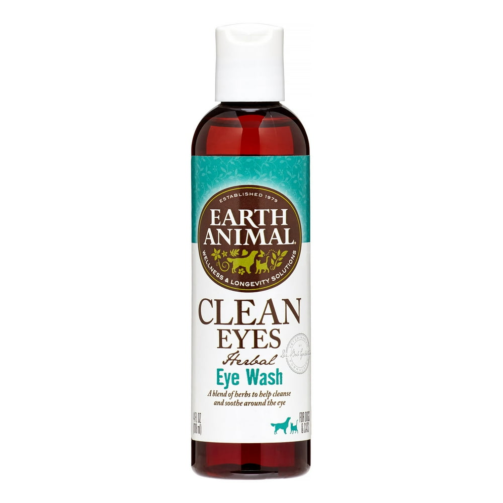 Earth Animal Clean Eyes Herbal Dog & Cat Eye Wash, 4 Fl Oz Walmart