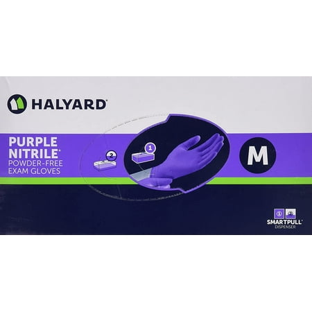 

Halyard Health 55821310 Exam Glove Kc500 Purple Nitrile Nonsterile Powder Free Nitrile Textured Fingertips Purple Medium Ambidextrous 55082 Box Of 1000