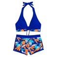 thumbnail image 4 of VJATTWR Bathing Suits Women Tankini My Items Two Piece Swimsuit Leaf Print Bikini, 4 of 9