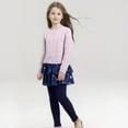 thumbnail image 2 of RUTAYY Toddler Girls Leggings Spring Autumn Children False Two Culottes And Pants Wearing A Little Girl Elastic Bottom Skirt Trouser Stylish Pants, 2 of 5