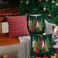 thumbnail image 3 of Christmas Pillow Covers 20x20 Inch Set of 2 Christmas Tree Decorative Green Throw Pillows Winter Christmas Decor for Home Couch TH-50B20, 3 of 6