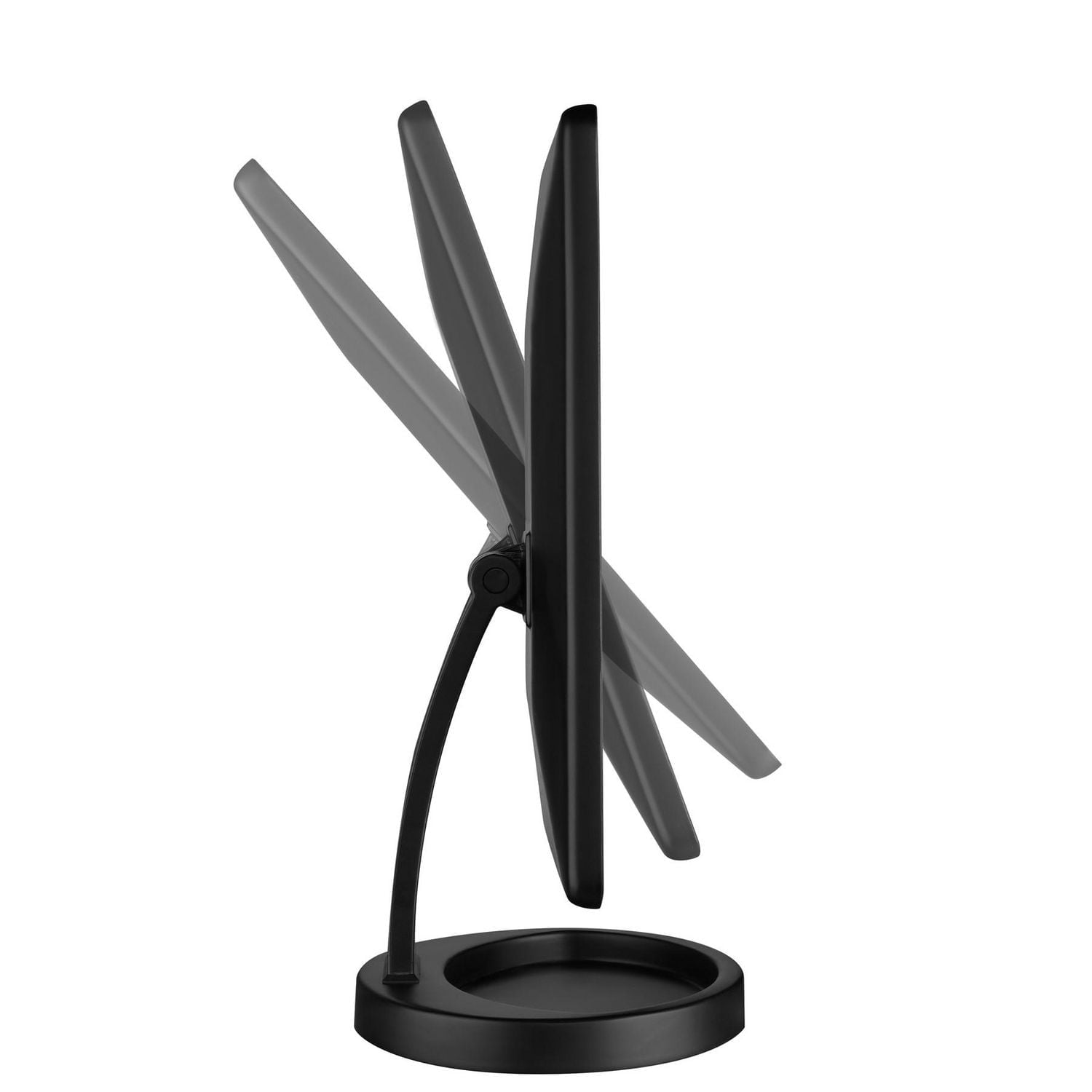 True Glow® Matte Black Lighted Makeup Mirror, Light for Flawless Look!