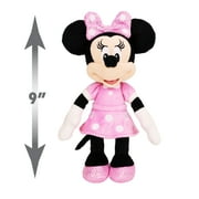Disney Junior Mickey Mouse Bean Plush Minnie Mouse Stuffed Animal, Collectible Disney Plush for Kids Ages 2 and up