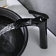 thumbnail image 4 of Black Waterfall Sink Faucet, Bathroom Faucet with High Spout, Brass, 4 of 5