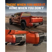 WOLFBOX Retractable Bed Step for 2021-2026 Ford F-150 & 2022-2026 Lightning EV, Two-Tier Design, 330 Lbs Heavy Duty, Non-Slip Tailgate Step, Easy Bolt-On (Excludes Raptor/Dual Exhaust Models)