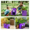 thumbnail image 5 of Potato Grow Bags,3-Pack 10 Gallon Plant Growing Bags Thickened Non-Woven Fabric Pots with Handles, 5 of 10