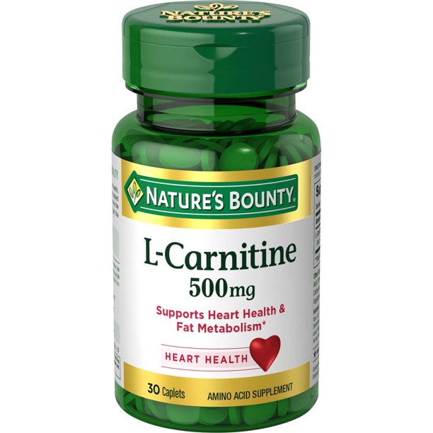 svale Helt tør midnat Nature's Bounty L-Carnitine Capsules, 500 Mg, 30 Ct - Walmart.com