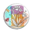 thumbnail image 2 of XMXY Nature Colorful Doodles Spare Tire Cover，Universal Waterproof Cover for Jeep RV Tire Wheel Protection 17 inch, 2 of 8