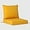 Yellow, variant on ZYPPP Water Resistant Outdoor 2-Piece Deep Set Patio Seat Back Chair Cushions, 25 x 25-Yellow