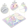 thumbnail image 4 of Dish Drying Mat Kitchen Pad Large Counter Absorbent Dish Mats Drainer Dolphin and Mermaid, 4 of 8