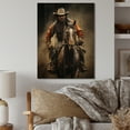 thumbnail image 2 of Designart "Rodeo in Calgary, Canada II" Animals Print on Natural Pine Wood, 2 of 5