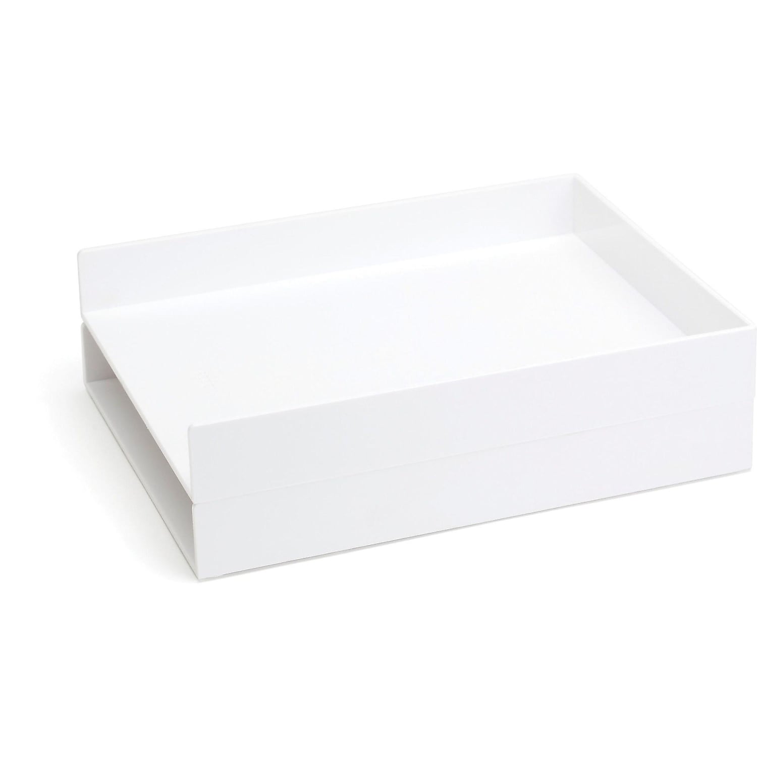 Poppin Front Loading Letter Trays White 2/Pack 100212 - image 3 of 3