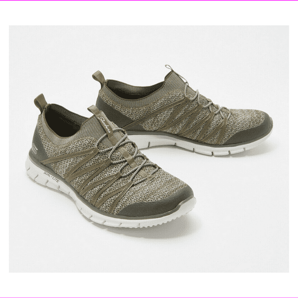 skechers knit shoes wide width