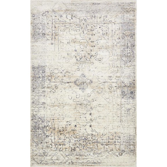 Unique Loom Naples Augustus Rug Cream/Beige 10' 6" x 16' 5" Rectangle Border Bohemian Perfect For Living Room Bed Room Dining Room Office