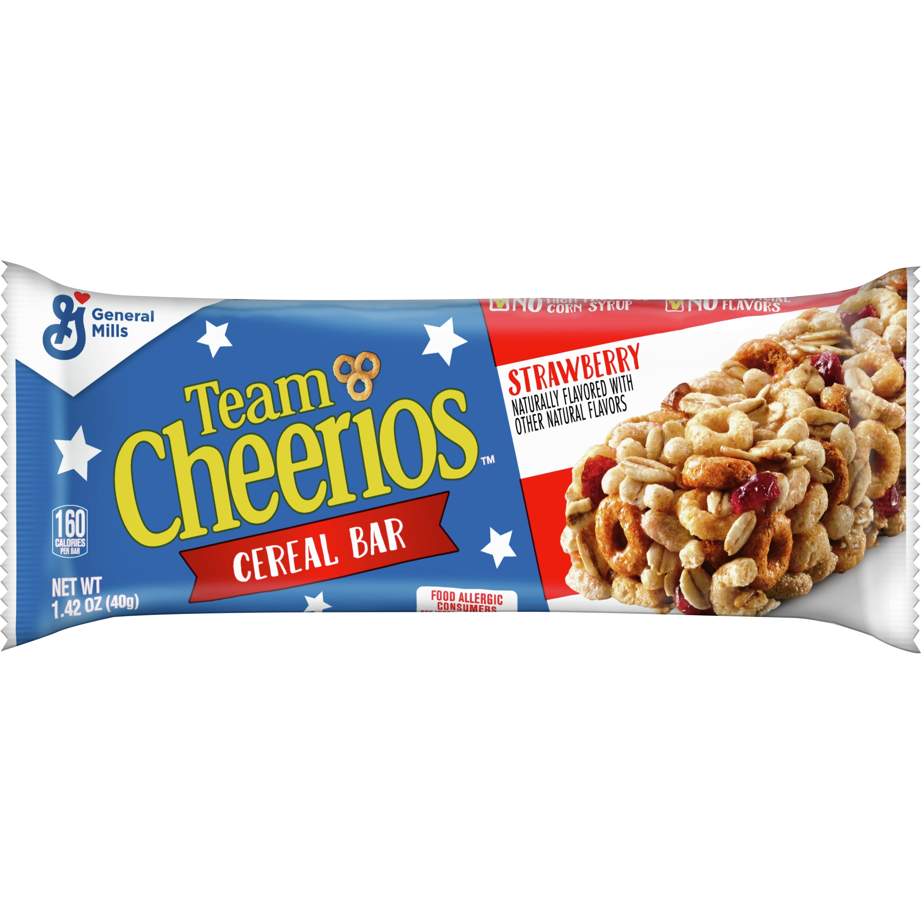 Team Cheerios Strawberry Cereal Bar, 1.42 oz