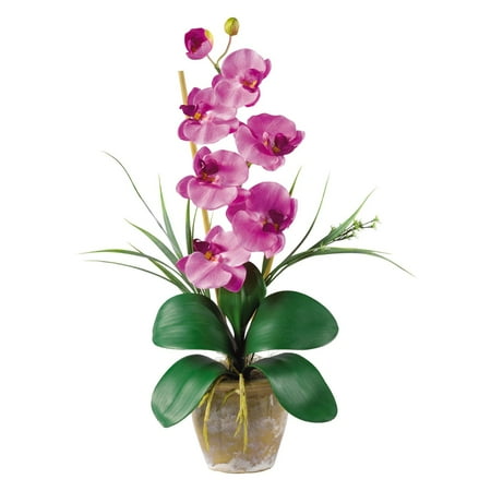 Nearly Natural Single Stem Phalaenopsis Orchid Silk Flower