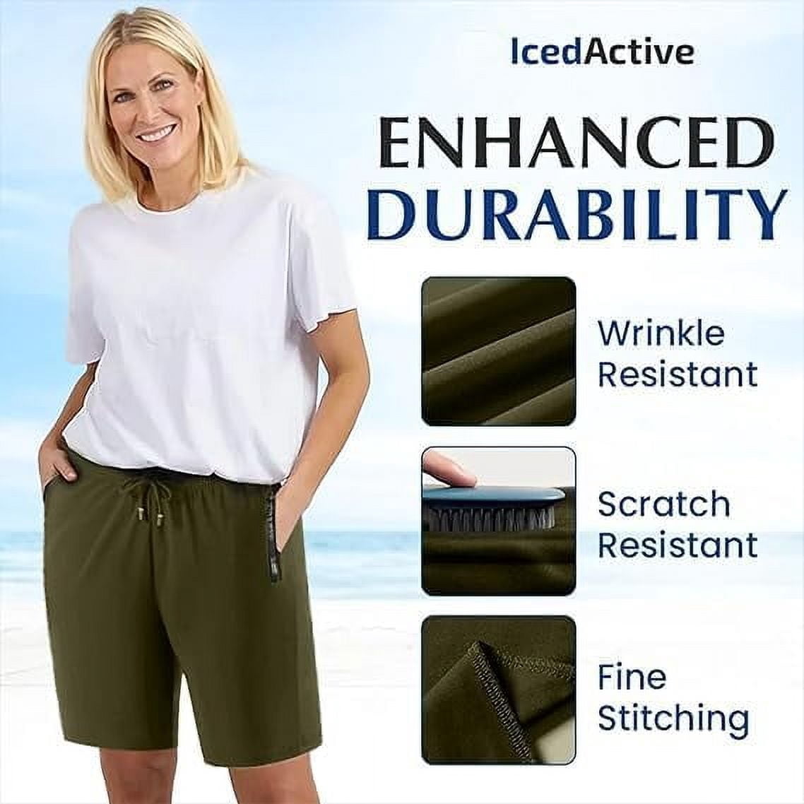 Maidenfit Icyshorts, Maidenfit - Unisex Ice Silk Stretch Quick-Dry Shorts, Lightweight and Breathable