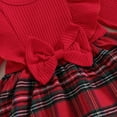 thumbnail image 6 of Okbabeha Christmas Outfits Baby Girl 0 3 6 9 12 18 24Months Plaid Romper Dress Onesie Bodysuit Xmas Dress Winter Clothes, 6 of 7