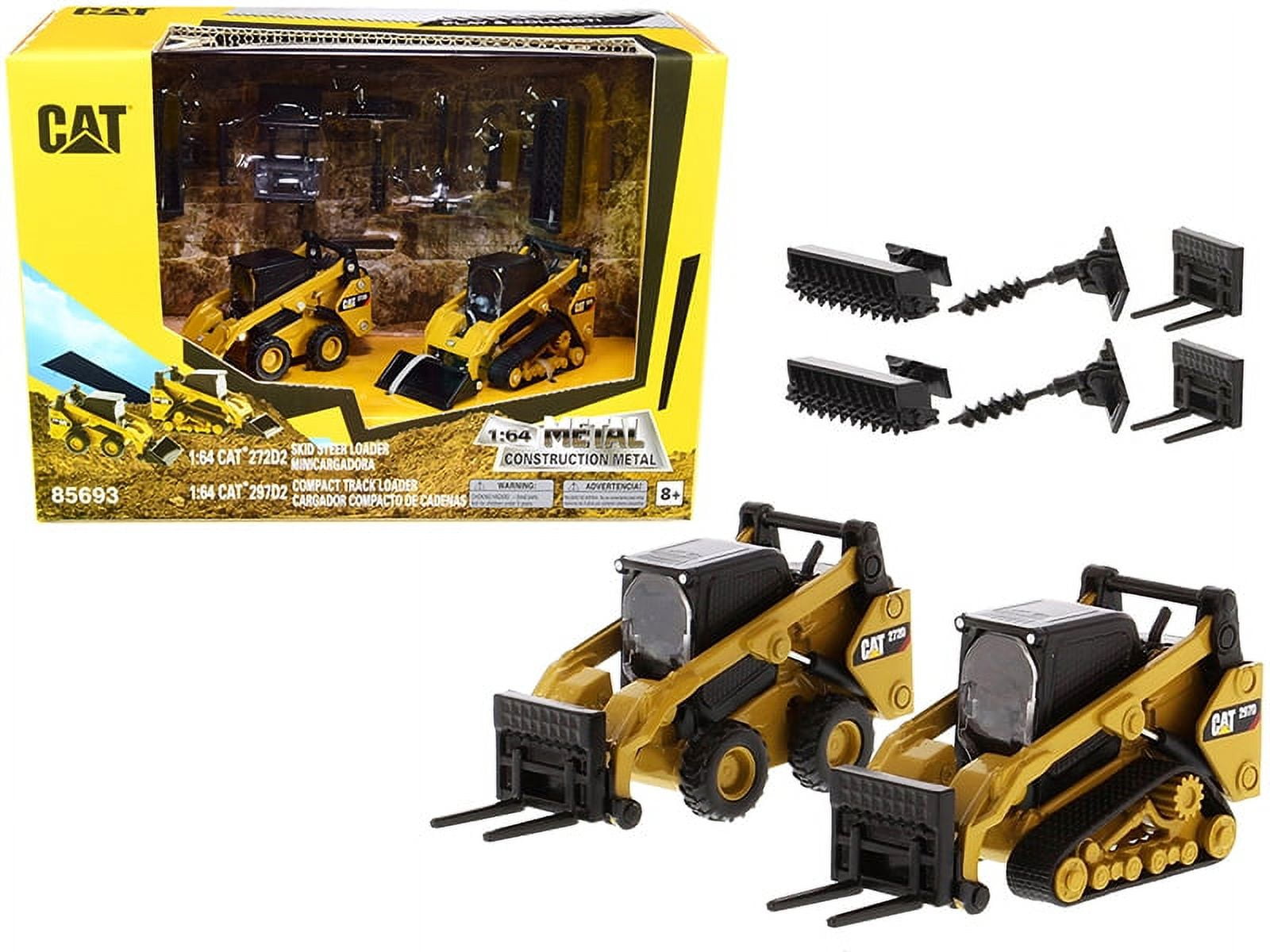 1-50 Diecast CAT Caterpillar 259D3 Skid Steer Loader with Work