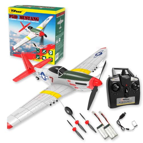 Top Race Rc Plane 4 Channel Remote Control Airplane Ready to Fly