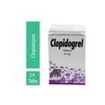 thumbnail image 1 of Clopidogrel 75 mg. 14 Tabletas Clopidogrel TABLETA, 1 of 3