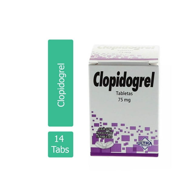 Clopidogrel 75 mg. 14 Tabletas Clopidogrel TABLETA
