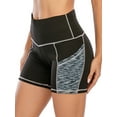 thumbnail image 6 of High Waist Yoga Shorts for Women with 2 Side Pockets Tummy Control Running Workout Shorts Pants, 6 of 7