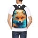 thumbnail image 4 of Balery Fiery Red Maple Leaf Fox Mochila para hombre y mujer - Tela Oxford 600D resistente - Gran capacidad, resistente al agua, ideal para la escuela, viajes y senderismo, 4 of 6