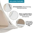 thumbnail image 6 of Vivere All Weather Polyester and Cotton Double Hammock Cacoon, Natural White, 6 of 7