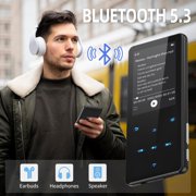 64GB MP3 Player Bluetooth 5.3 Built-in Speaker 2.4 In Display w/ Headphone Black