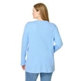 thumbnail image 2 of Woman Within Plus Size Two-Pocket Ribbed Cardigan, 2 of 3