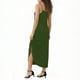 thumbnail image 5 of Vestido Corto para Mujeres Verano Color Sólido Cuello en V con Bolsillo, Manga Corta Vestido de Primavera Casual para Uso Diario, 5 of 7