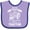 Lavender and Purple, variant on Inktastic Tractor Woman Girls Baby Bib