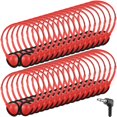 thumbnail image 1 of Auriculares Konohan, 30 unidades, con cable, ajustables, 3,5 mm, color rojo, 1 of 7