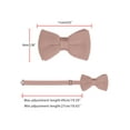 thumbnail image 3 of CORBATA DE LAZO PREATADA PARA HOMBRES INSPIRADA EN EL DÍA DEL PADRE, CON CORREA AJUSTABLE, COLOR SÓLIDO, CORBATA DE LANA EN ROSA POLVO, 3 of 5