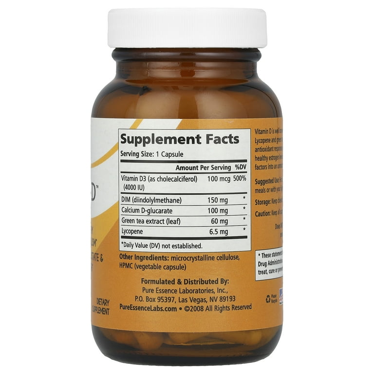 Pure Essence Breast-D™, 90 Vegi-Caps - Walmart.com