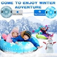 thumbnail image 2 of Snow Tube, 3Packs for The Whole Family Inflatable Snow Sled for Kids and Adult, Thickened Heavy Duty Hard Bottom Sleds for Snow with Handles, Winter Toys for Outdoor Sledding Snow Tube Sports, 2 of 7