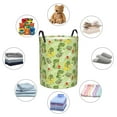 thumbnail image 6 of Balery Cute Dinosaurs Cartoon Round Laundry Basket with Handles Waterproof Freestanding Laundry Hamper for Clothes Toys in the Dorm and Family-Small, 6 of 8