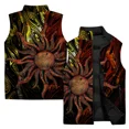 thumbnail image 2 of Agregue algodón y espese la ropa de hombre Chaleco cómodo y cálido contra el viento frío Chaleco con estampado solar elegante Chaleco protector contra el frío Chalecos para hombre, 2 of 5