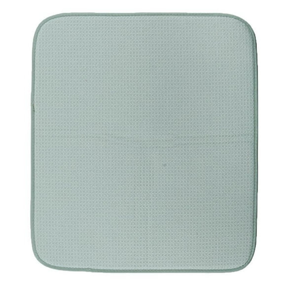 Tapetes de secado de platos de microfibra para cocina, almohadillas de secado para platos, tapete escurridor Verde