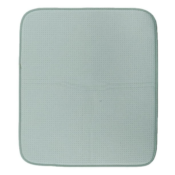 Tapete absorbente para platos de secado rápido, accesorio de cocina, lavable a máquina para el área del fregadero Verde