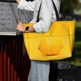 thumbnail image 7 of Fuzoiu Yellow Lemon Print Waterproof Beach Tote Bag for Women Girls with Zipper,Sandproof Pool Swim Bag,Large Capacity Beach Travel Bag for Pool Swim Travel Everyday, 7 of 7