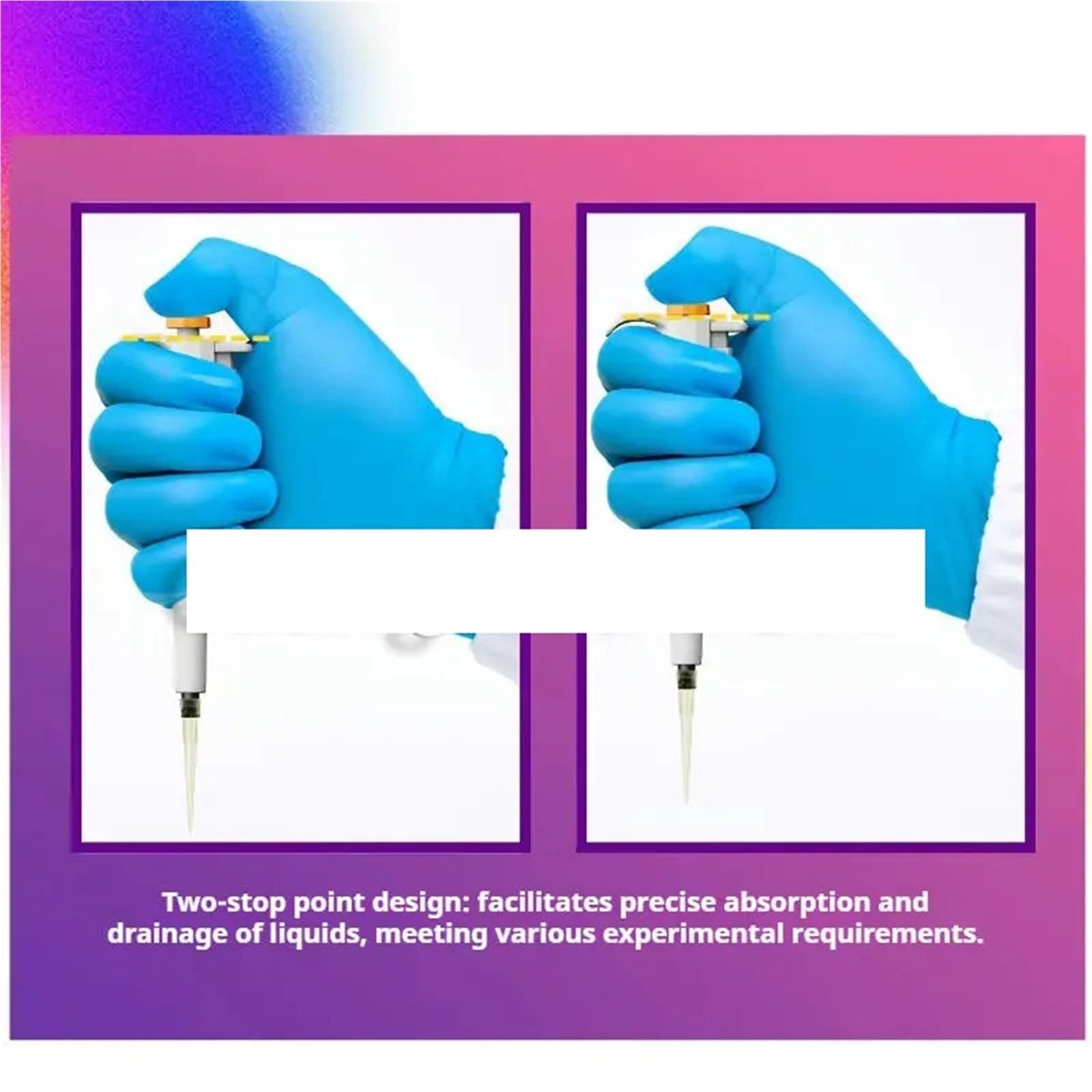 1pcs Fixed Volume Mini Pipette Single-Channel Micropipette 5/10/50/100/200ul/300ul Lab Pipettor , High-Accurate