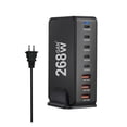 thumbnail image 1 of 268W Desktop Charger 8-port USB Type C PD Charger Fast Charge 3.0 Mobile USB Charger, 1 of 5